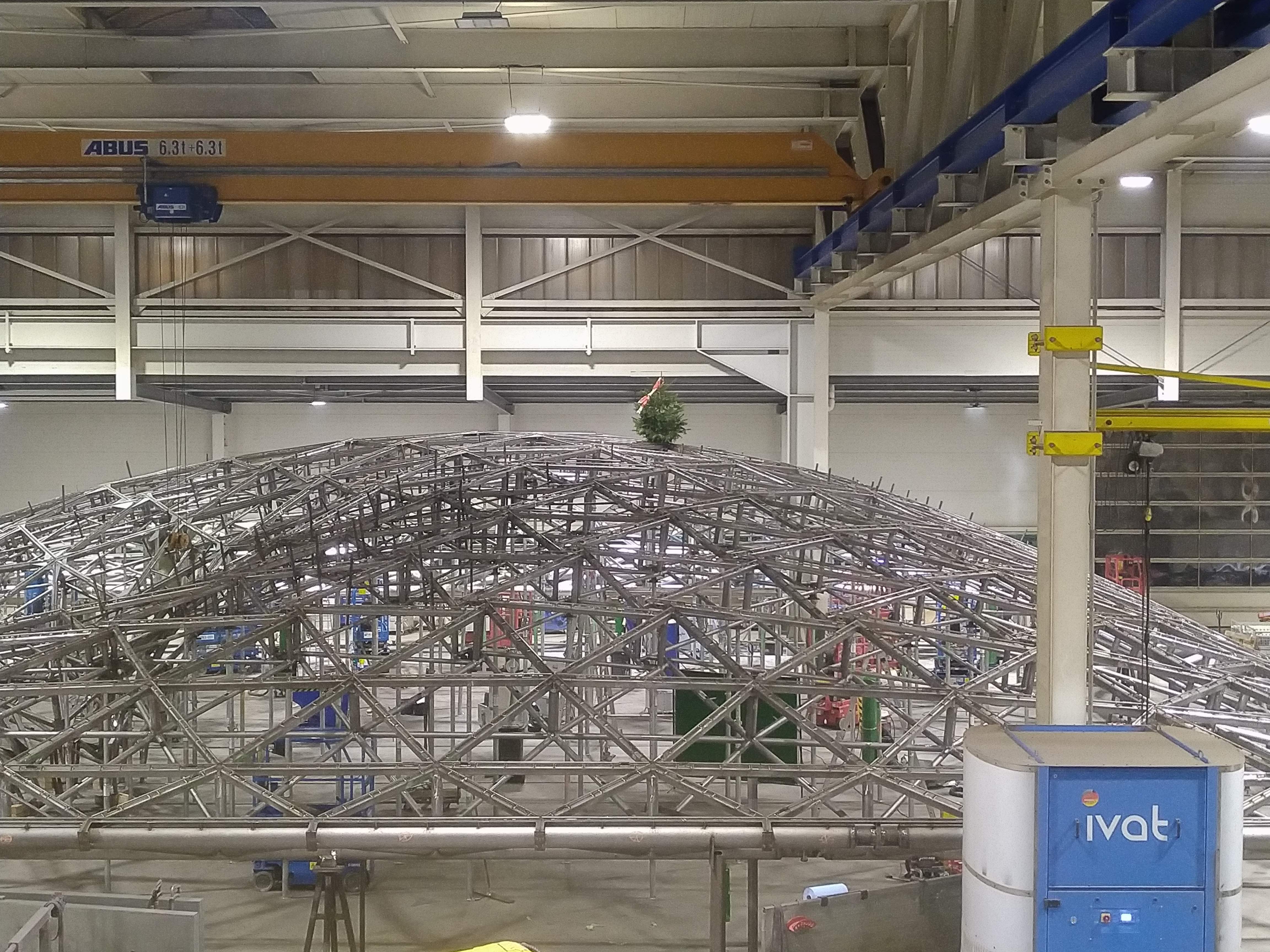 Konstrukcja kopulowa w hali