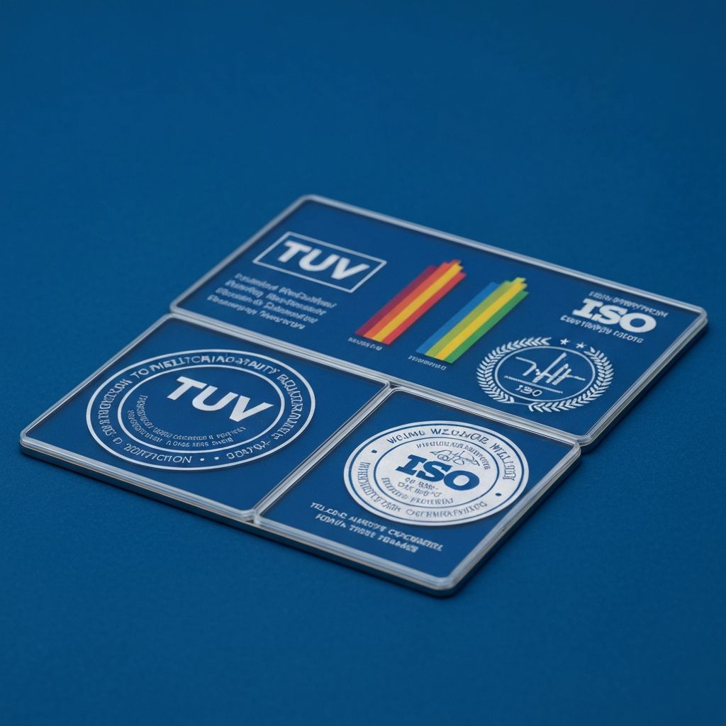 Certyfikaty TÜV i ISO